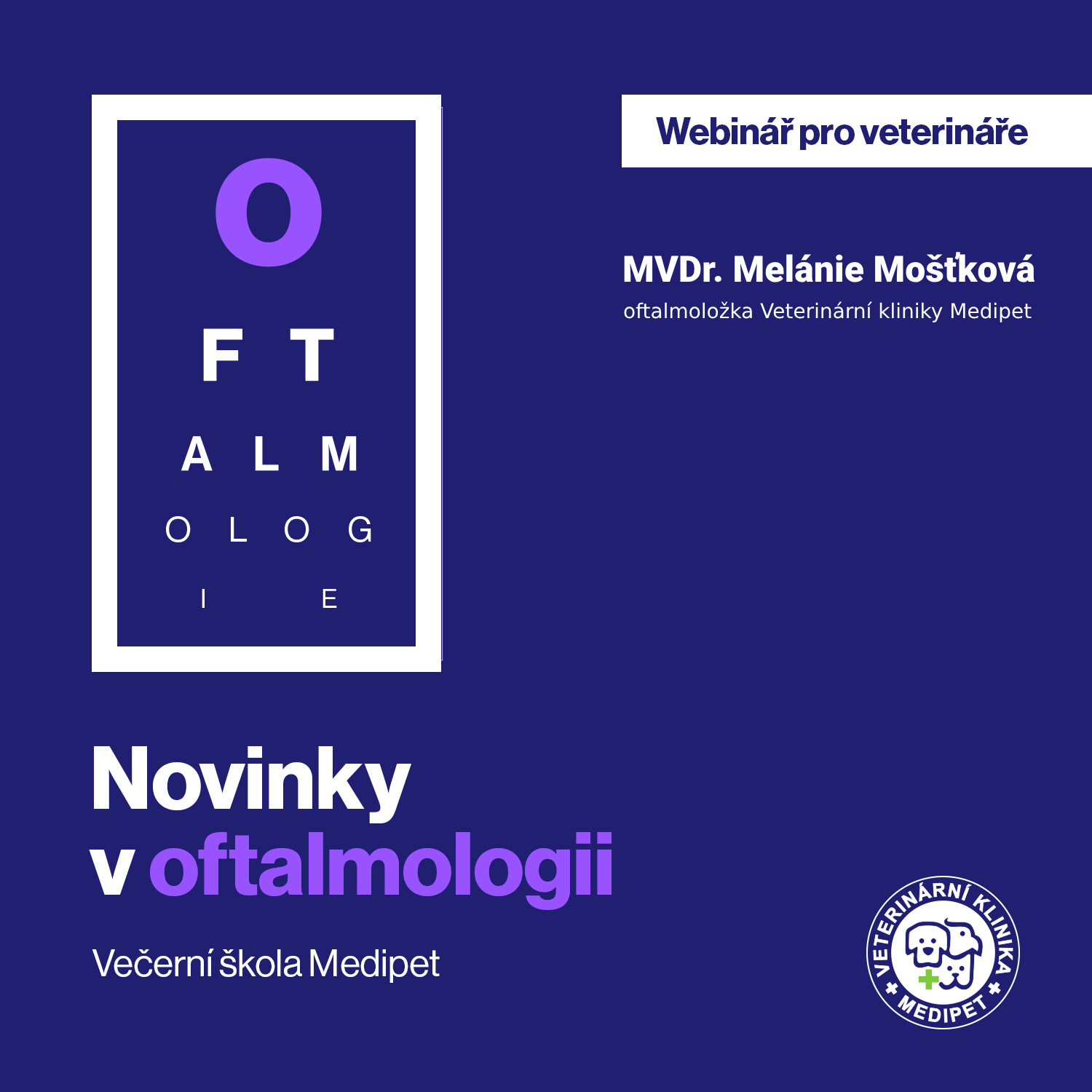 Novinky v oftalmologii | Veterinární klinika Medipet Zlín